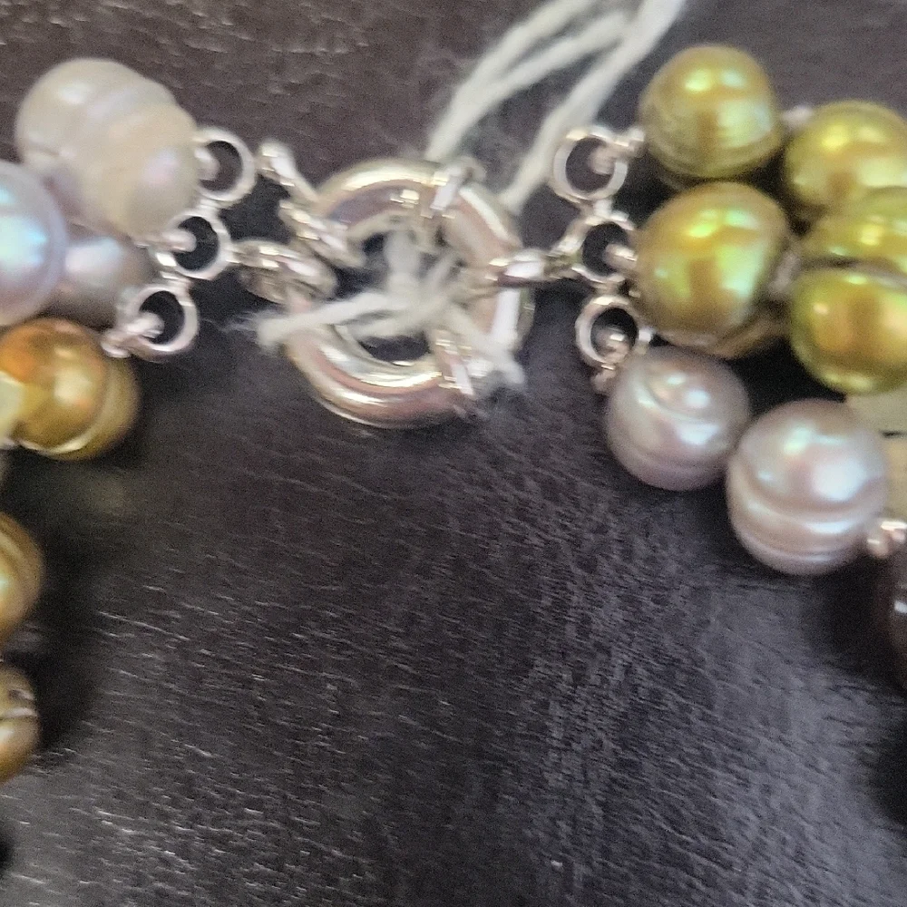 Elegant Multi-Strand Beaded Necklace - Picture 3 of 10